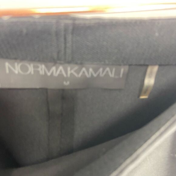 Norma Kamali Women's Black Elastic Waist Pull On Silver Side Leggings Medium NWT - Picture 3 of 8